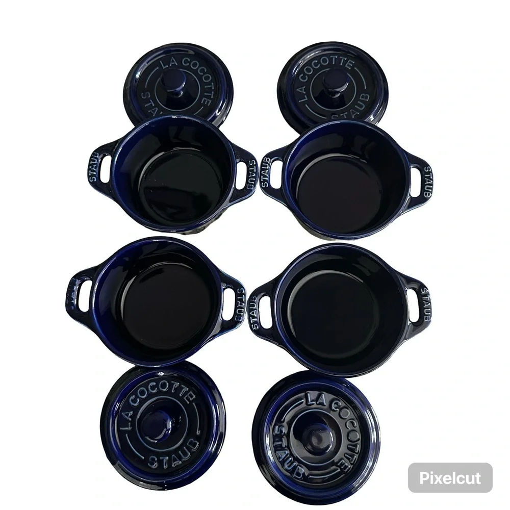 Staub Mini Cocotte Set of 4 Dark Blue